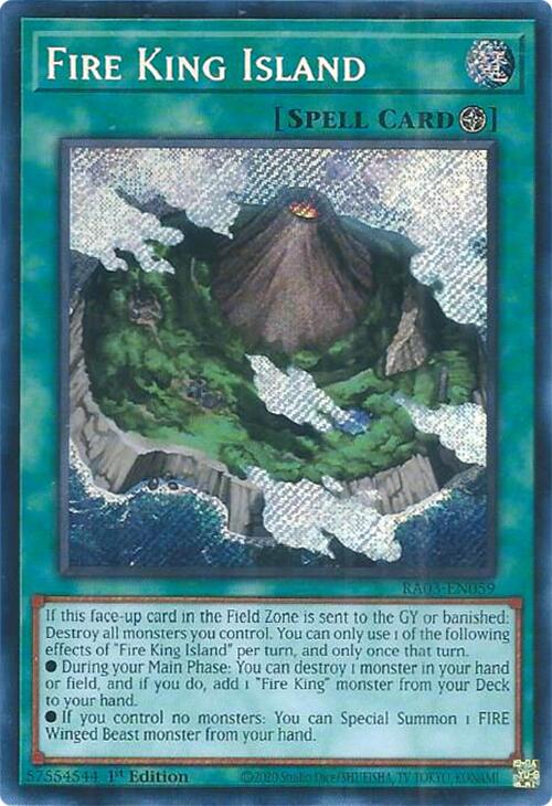 Fire King Island (Secret Rare) [RA03-EN059] Secret Rare Yu-Gi-Oh!