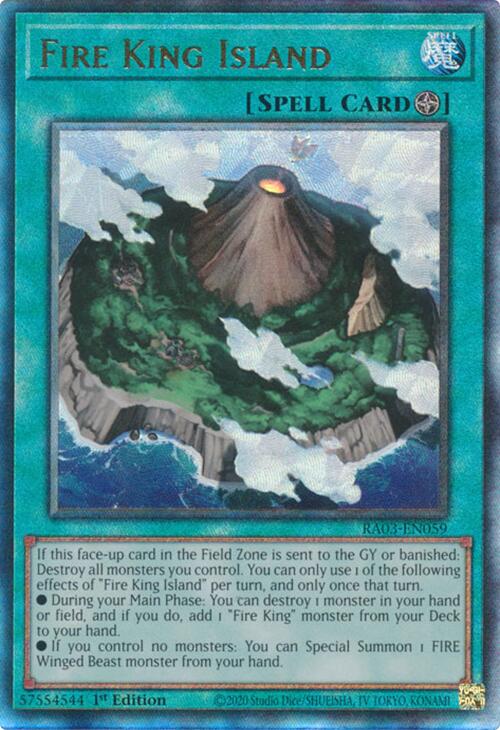 Fire King Island (UTR) [RA03-EN059] Prismatic Ultimate Rare Yu-Gi-Oh!