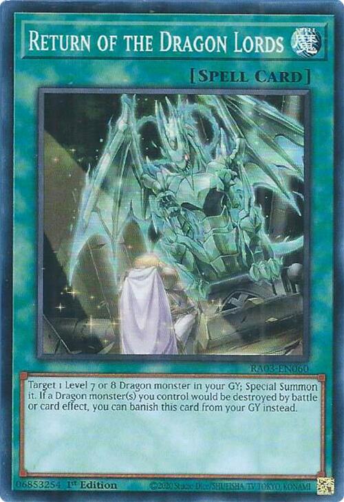 Return of the Dragon Lords [RA03-EN060] Super Rare Yu-Gi-Oh!
