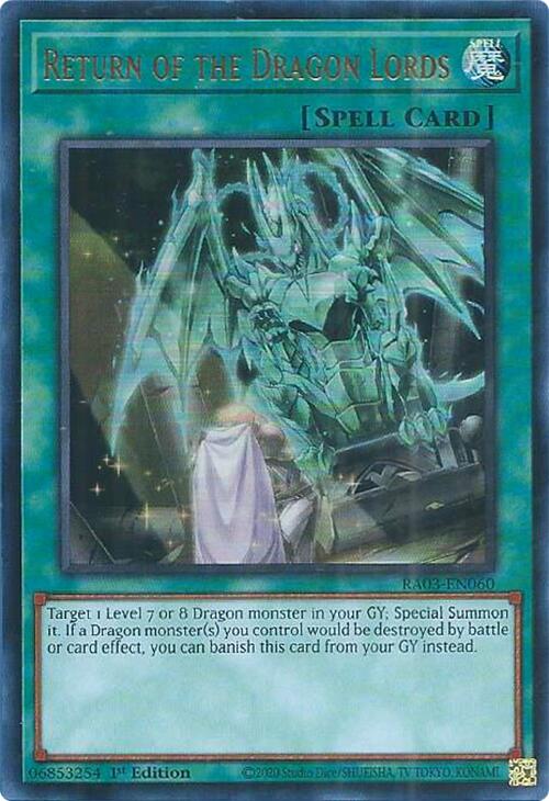 Return of the Dragon Lords (UR) [RA03-EN060] Ultra Rare Yu-Gi-Oh!