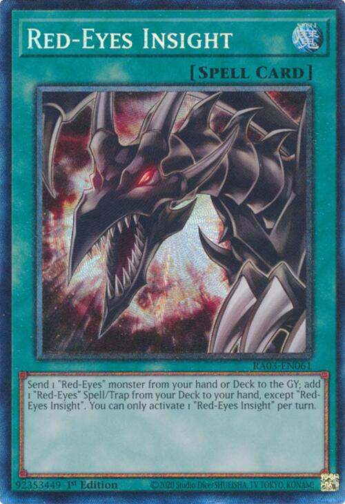 Red-Eyes Insight (CR) [RA03-EN061] Prismatic Collector's Rare Yu-Gi-Oh!