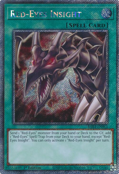 Red-Eyes Insight (Platinum Secret Rare) [RA03-EN061] Platinum Secret Rare Yu-Gi-Oh!