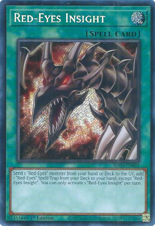 Red-Eyes Insight (Secret Rare) [RA03-EN061] Secret Rare Yu-Gi-Oh!