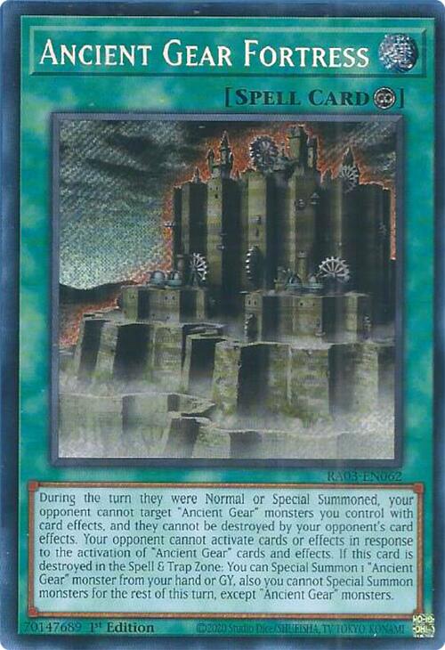 Ancient Gear Fortress (Secret Rare) [RA03-EN062] Secret Rare Yu-Gi-Oh!