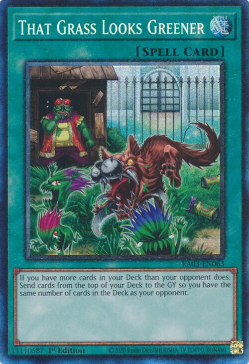 That Grass Looks Greener (CR) [RA03-EN063] Prismatic Collector's Rare Yu-Gi-Oh!