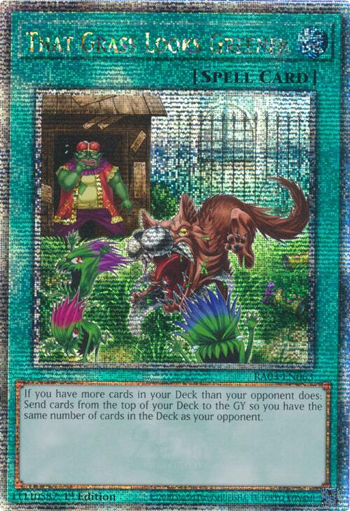 That Grass Looks Greener (Quarter Century Secret Rare) [RA03-EN063] Quarter Century Secret Rare Yu-Gi-Oh!