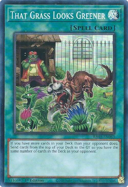 That Grass Looks Greener [RA03-EN063] Super Rare Yu-Gi-Oh!