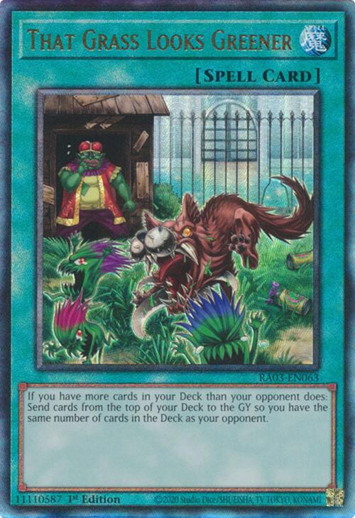 That Grass Looks Greener (UTR) [RA03-EN063] Prismatic Ultimate Rare Yu-Gi-Oh!