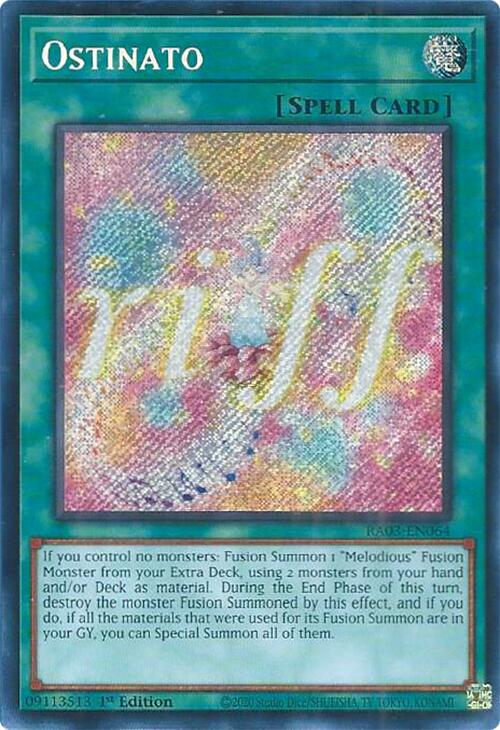 Ostinato (Secret Rare) [RA03-EN064] Secret Rare Yu-Gi-Oh!