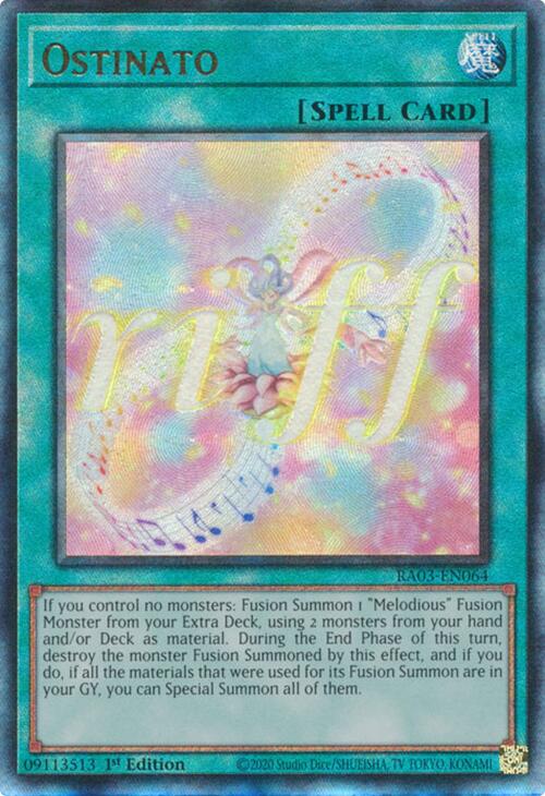 Ostinato (UTR) [RA03-EN064] Prismatic Ultimate Rare Yu-Gi-Oh!