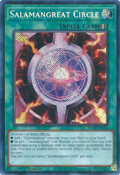 Salamangreat Circle (Secret Rare) [RA03-EN066] Secret Rare Yu-Gi-Oh!
