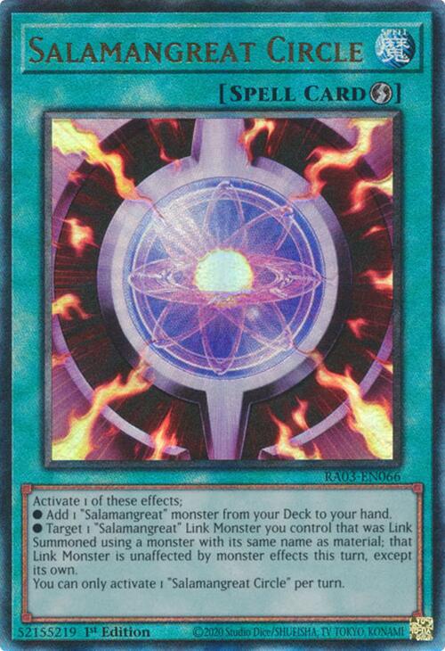 Salamangreat Circle (UTR) [RA03-EN066] Prismatic Ultimate Rare Yu-Gi-Oh!