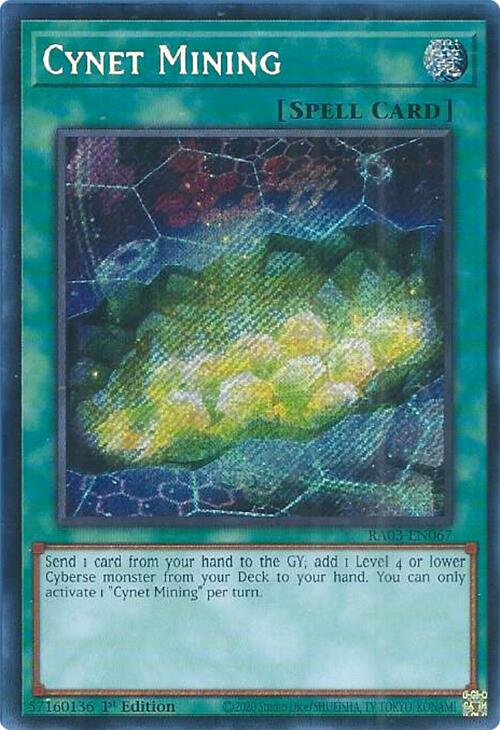 Cynet Mining (Secret Rare) [RA03-EN067] Secret Rare Yu-Gi-Oh!