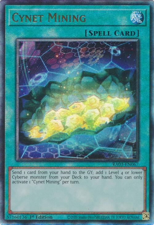 Cynet Mining (UTR) [RA03-EN067] Prismatic Ultimate Rare Yu-Gi-Oh!