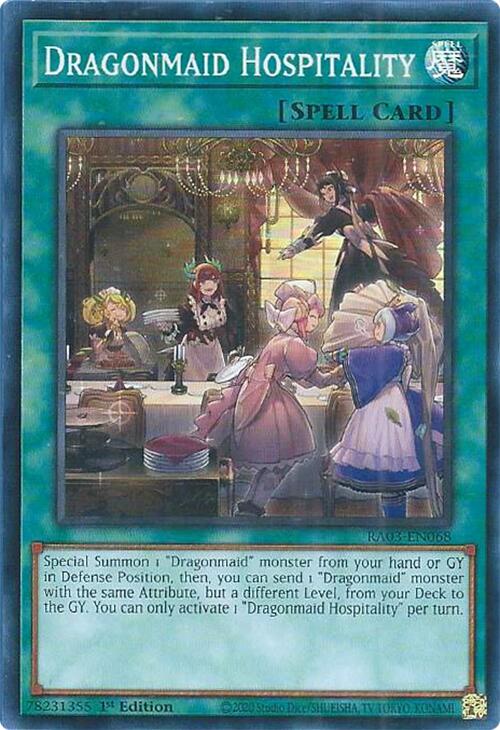 Dragonmaid Hospitality [RA03-EN068] Super Rare Yu-Gi-Oh!