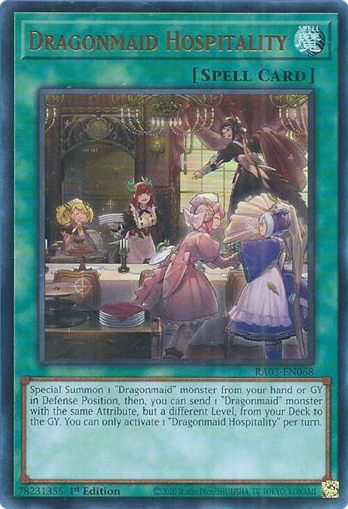 Dragonmaid Hospitality (UR) [RA03-EN068] Ultra Rare Yu-Gi-Oh!