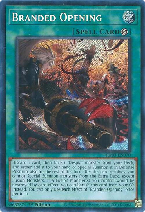 Branded Opening (Secret Rare) [RA03-EN070] Secret Rare Yu-Gi-Oh!