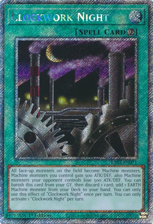 Clockwork Night (Platinum Secret Rare) [RA03-EN071] Platinum Secret Rare Yu-Gi-Oh!