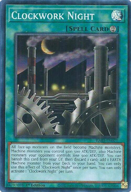 Clockwork Night [RA03-EN071] Super Rare Yu-Gi-Oh!