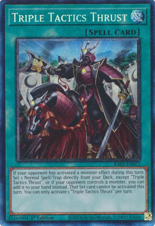 Triple Tactics Thrust (CR) [RA03-EN072] Prismatic Collector's Rare Yu-Gi-Oh!