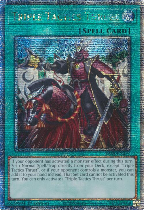 Triple Tactics Thrust (Quarter Century Secret Rare) [RA03-EN072] Quarter Century Secret Rare Yu-Gi-Oh!