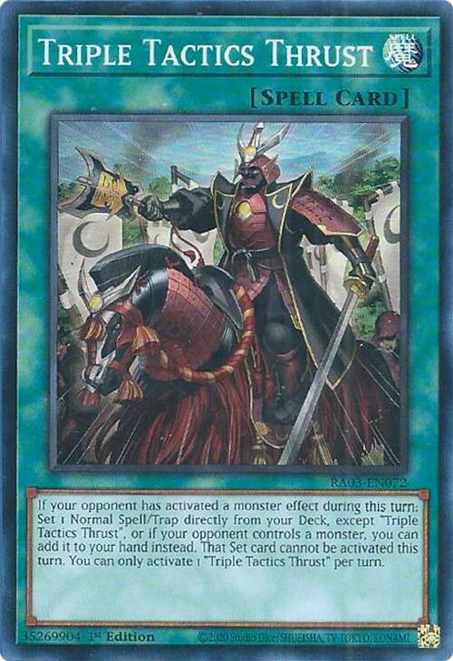 Triple Tactics Thrust [RA03-EN072] Super Rare Yu-Gi-Oh!