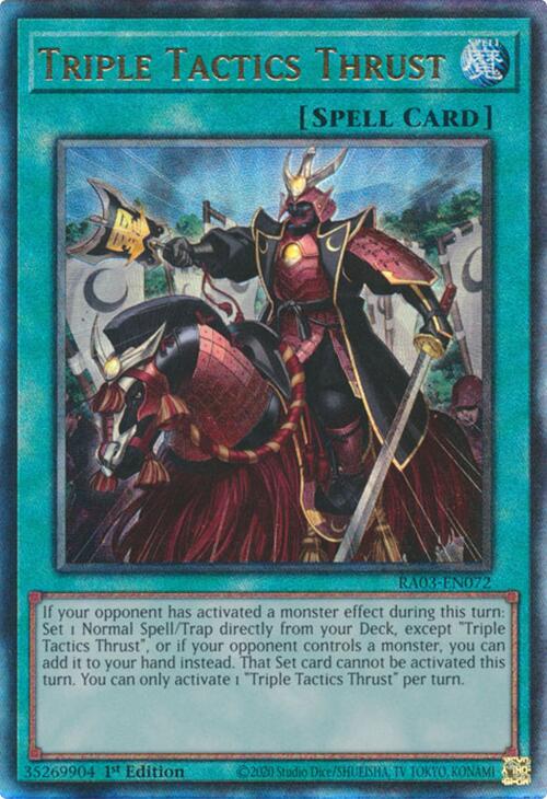 Triple Tactics Thrust (UTR) [RA03-EN072] Prismatic Ultimate Rare Yu-Gi-Oh!