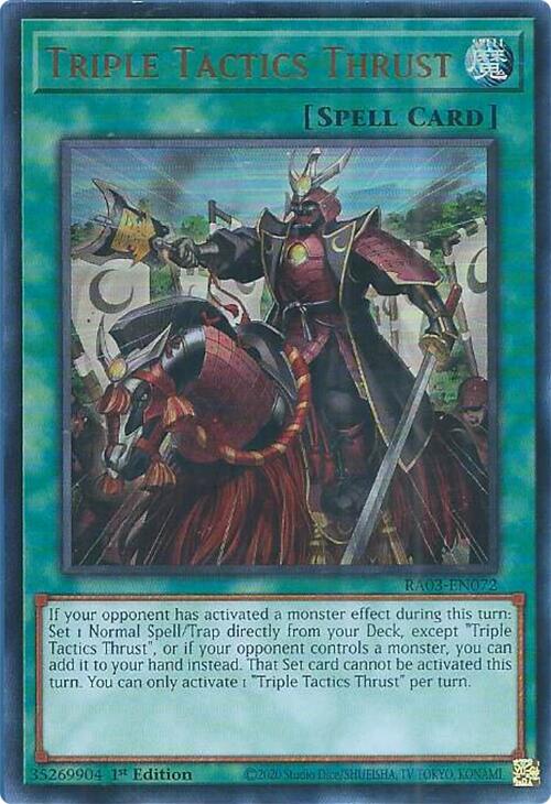 Triple Tactics Thrust (UR) [RA03-EN072] Ultra Rare Yu-Gi-Oh!