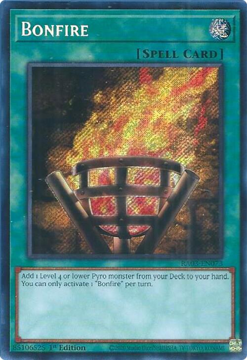 Bonfire (Secret Rare) [RA03-EN073] Secret Rare Yu-Gi-Oh!