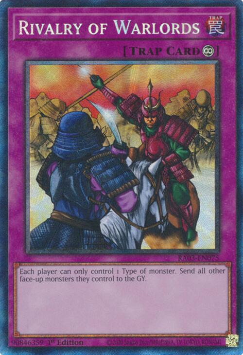 Rivalry of Warlords (CR) [RA03-EN075] Prismatic Collector's Rare Yu-Gi-Oh!