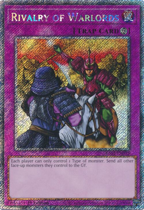 Rivalry of Warlords (Platinum Secret Rare) [RA03-EN075] Platinum Secret Rare Yu-Gi-Oh!