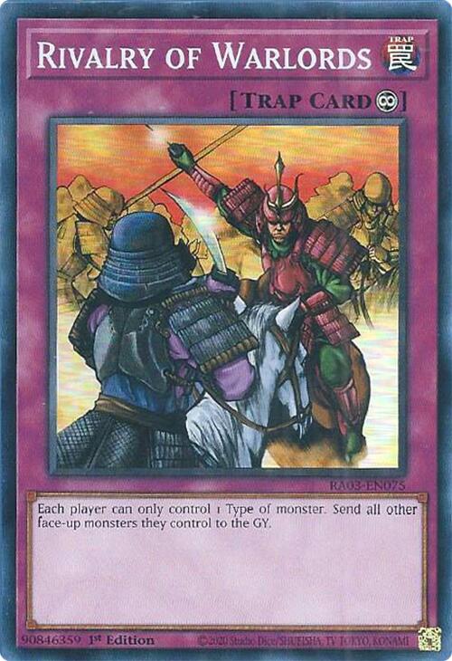 Rivalry of Warlords [RA03-EN075] Super Rare Yu-Gi-Oh!
