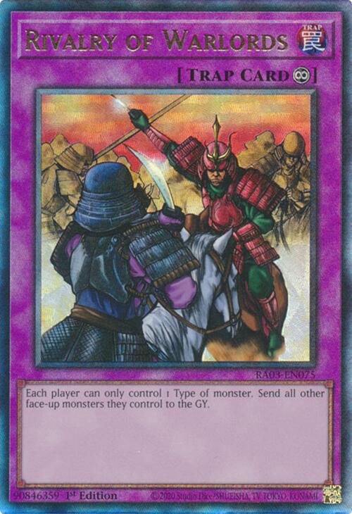 Rivalry of Warlords (UTR) [RA03-EN075] Prismatic Ultimate Rare Yu-Gi-Oh!