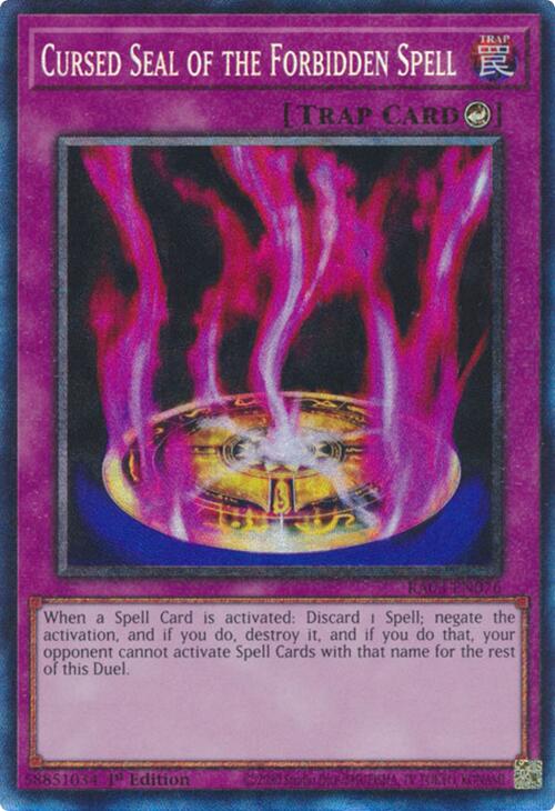 Cursed Seal of the Forbidden Spell (CR) [RA03-EN076] Prismatic Collector's Rare Yu-Gi-Oh!