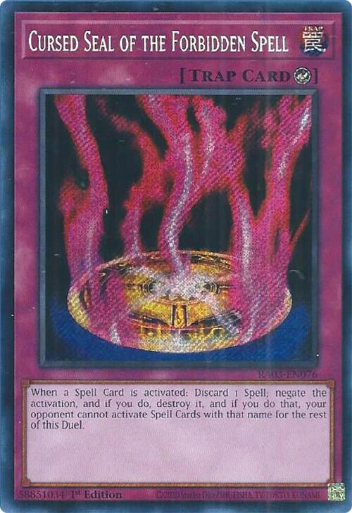 Cursed Seal of the Forbidden Spell (Secret Rare) [RA03-EN076] Secret Rare Yu-Gi-Oh!