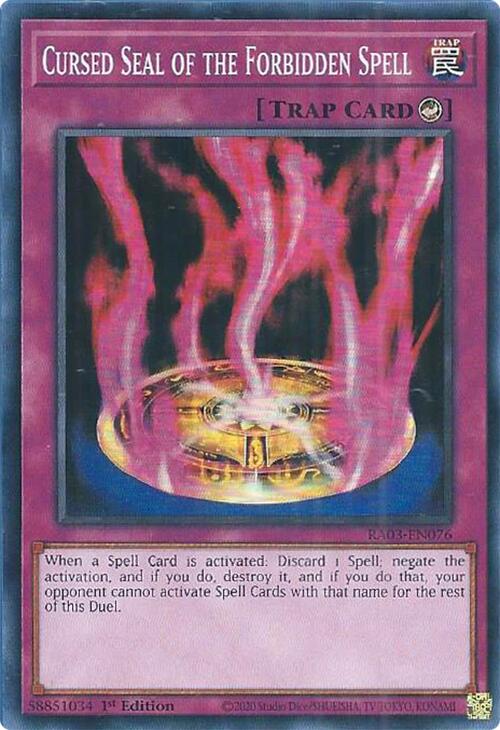 Cursed Seal of the Forbidden Spell [RA03-EN076] Super Rare Yu-Gi-Oh!
