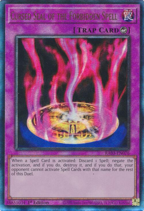 Cursed Seal of the Forbidden Spell (UTR) [RA03-EN076] Prismatic Ultimate Rare Yu-Gi-Oh!