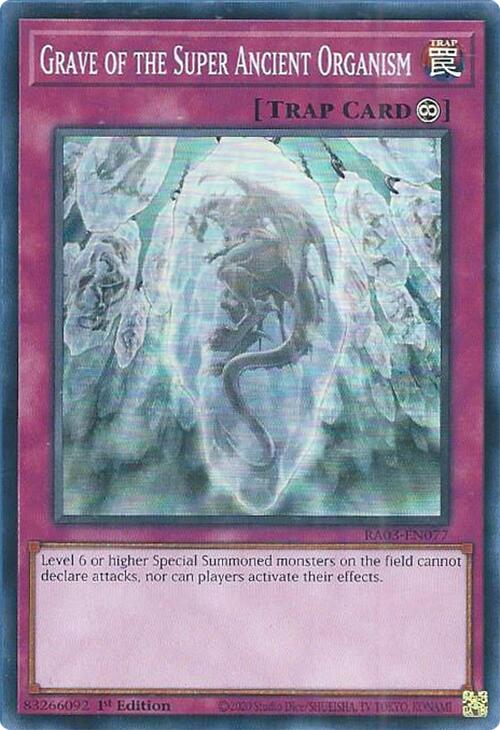 Grave of the Super Ancient Organism [RA03-EN077] Super Rare Yu-Gi-Oh!