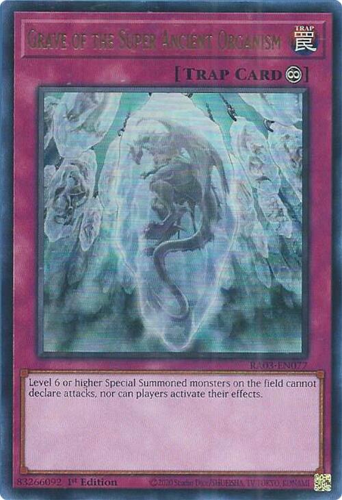 Grave of the Super Ancient Organism (UR) [RA03-EN077] Ultra Rare Yu-Gi-Oh!