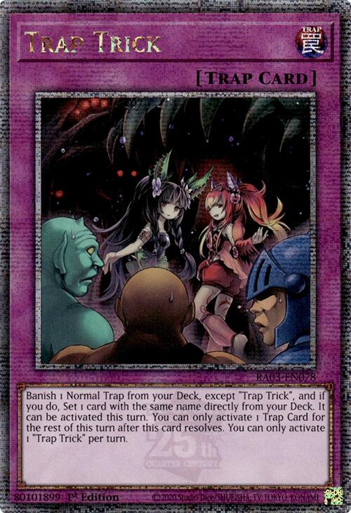 Trap Trick (Quarter Century Secret Rare) [RA03-EN078] Quarter Century Secret Rare Yu-Gi-Oh!