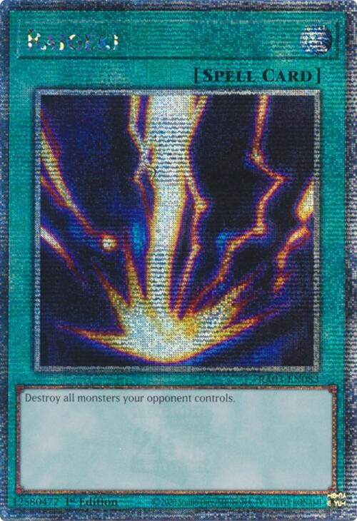 Raigeki (Quarter Century Secret Rare) [RA03-EN083] Quarter Century Secret Rare Yu-Gi-Oh!