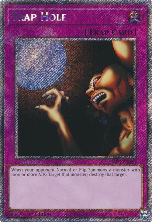 Trap Hole (Platinum Secret Rare) [RA03-EN085] Platinum Secret Rare Yu-Gi-Oh!