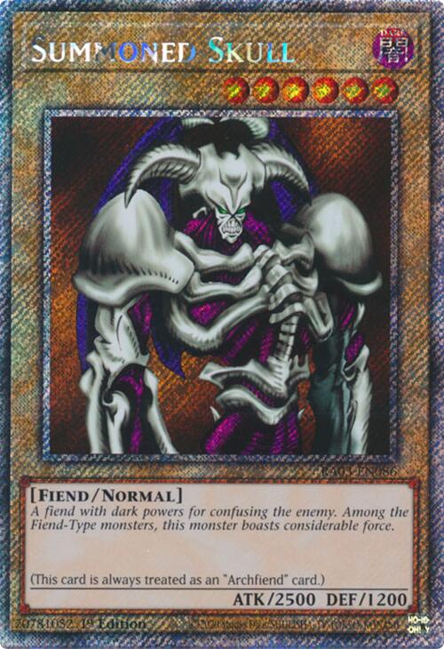 Summoned Skull (Platinum Secret Rare) [RA03-EN086] Platinum Secret Rare Yu-Gi-Oh!