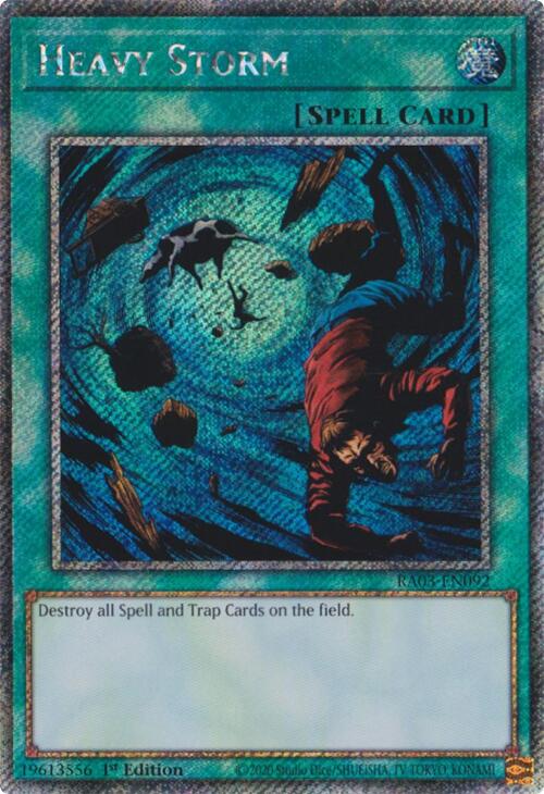 Heavy Storm (Platinum Secret Rare) [RA03-EN092] Platinum Secret Rare Yu-Gi-Oh!