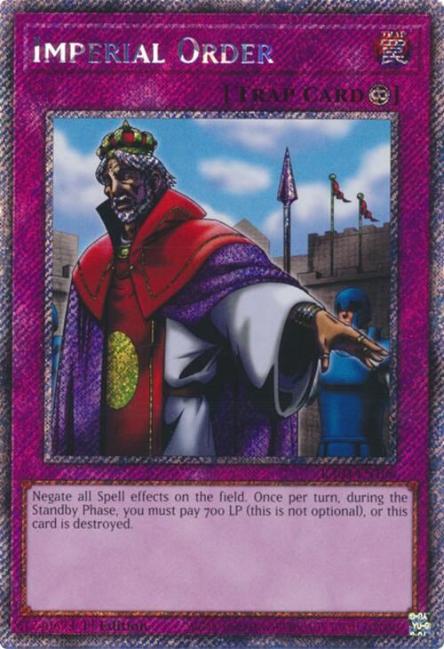 Imperial Order (Platinum Secret Rare) [RA03-EN106] Platinum Secret Rare Yu-Gi-Oh!