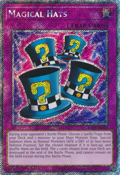Magical Hats (Platinum Secret Rare) [RA03-EN107] Platinum Secret Rare Yu-Gi-Oh!