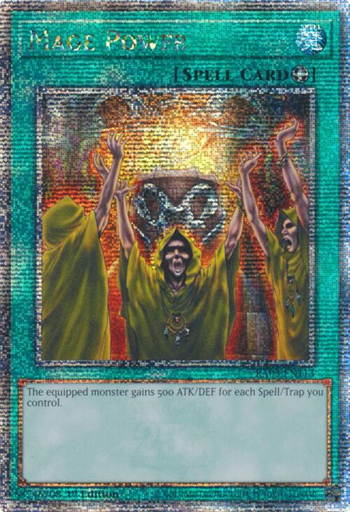 Mage Power (Quarter Century Secret Rare) [RA03-EN113] Quarter Century Secret Rare Yu-Gi-Oh!