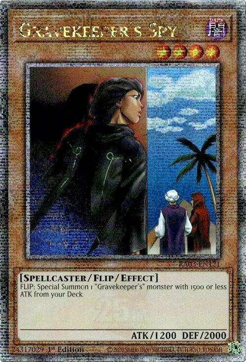 Gravekeeper's Spy (Quarter Century Secret Rare) [RA03-EN121] Quarter Century Secret Rare Yu-Gi-Oh!