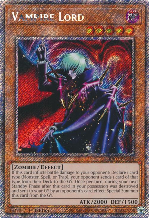 Vampire Lord (Platinum Secret Rare) [RA03-EN128] Platinum Secret Rare Yu-Gi-Oh!