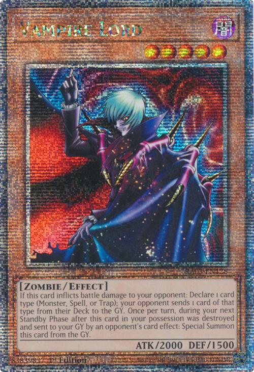 Vampire Lord (Quarter Century Secret Rare) [RA03-EN128] Quarter Century Secret Rare Yu-Gi-Oh!